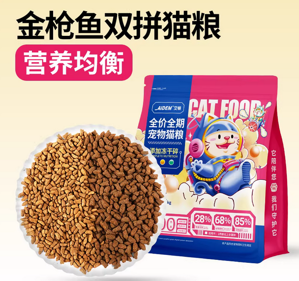 成猫幼猫蓝猫5kg装鲜肉